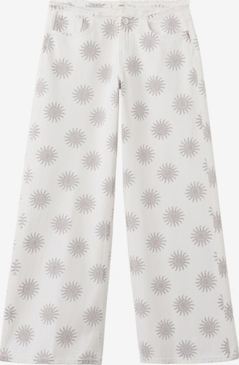 MANGO TEEN Jeans 'Sunrise' in ecru / hellgrau / hellrot, Produktansicht