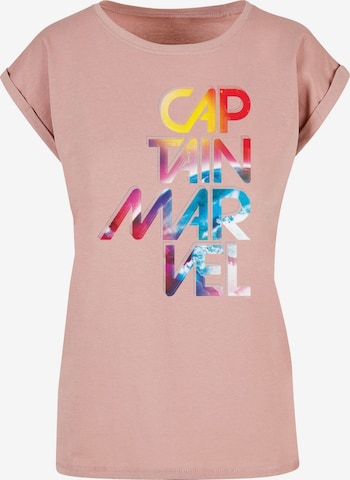 T-shirt 'Captain Marvel - Galactic' ABSOLUTE CULT en orange : devant