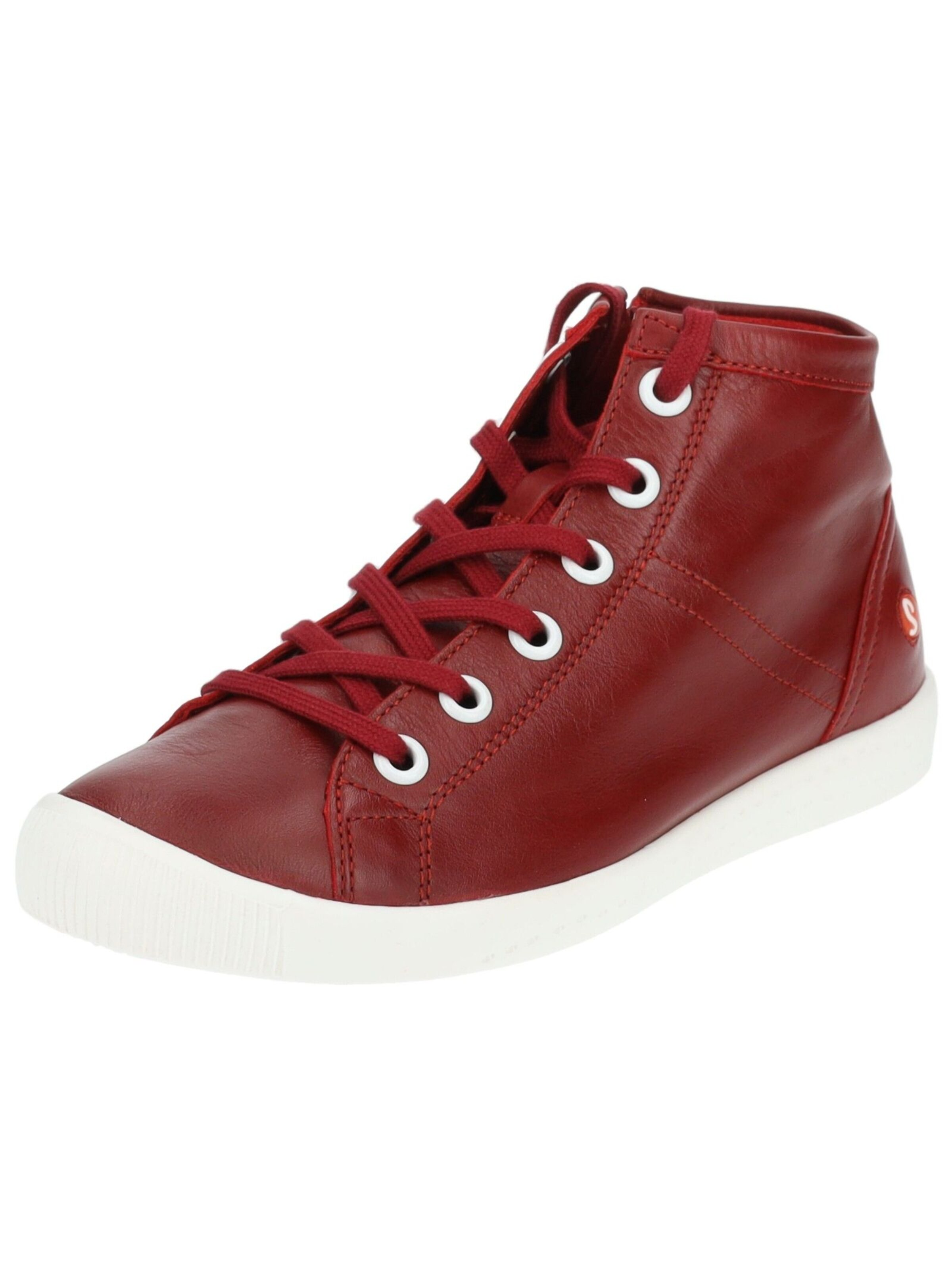 Softinos Sneakers hoog in Rood: voorkant