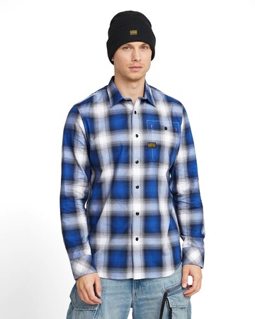 G-STAR Regular Fit Hemd 'Bristum 2.0' in Blau: Vorderseite