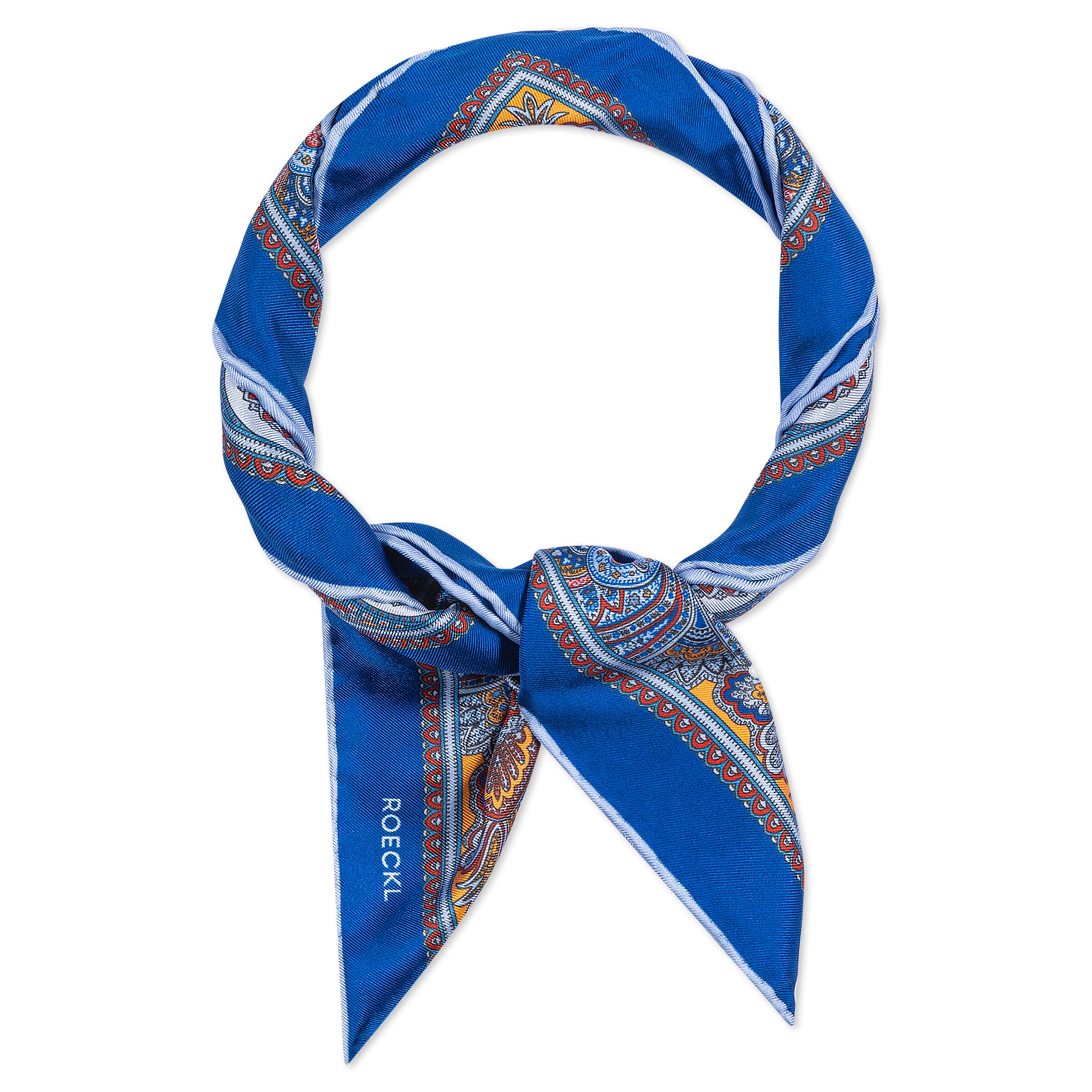 Roeckl Shawl 'FINE PAISLEY NICKY' in Blue