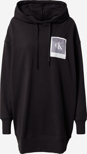 Calvin Klein Jeans Sweatshirt i grå / svart / hvit, Produktvisning