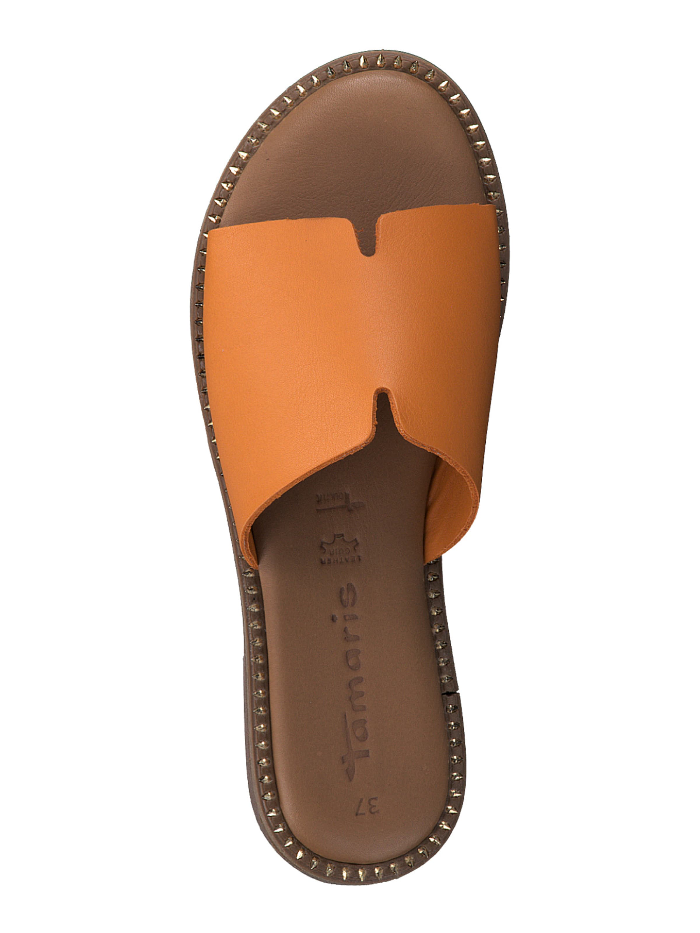 Tamaris Mules in Orange