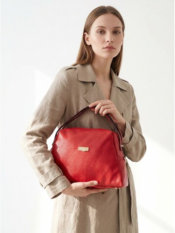 Borsa a mano 'Borsa a mano donna pelle 100% Baldinini Trend Lucca con tracolla' di Baldinini Trend in rosso