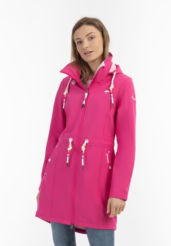 Manteau fonctionnel Schmuddelwedda en rose : devant