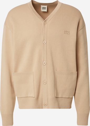 ABOJ ADEJ Knit Cardigan 'Dbarwa' in Beige: front