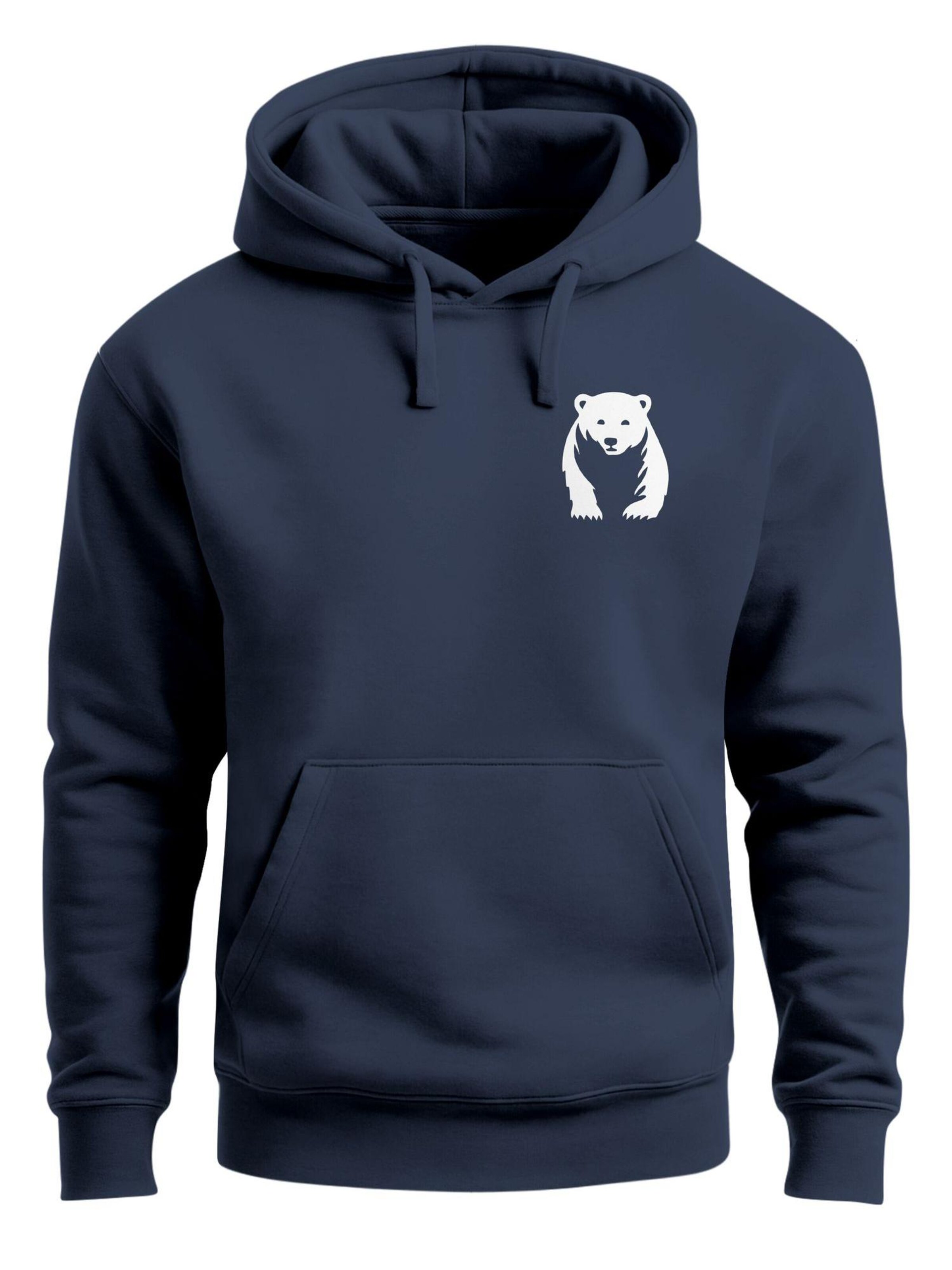 Neverless Sweatshirt 'Bär'‌‌‌‌‌‌‌ in Blau: Vorderseite