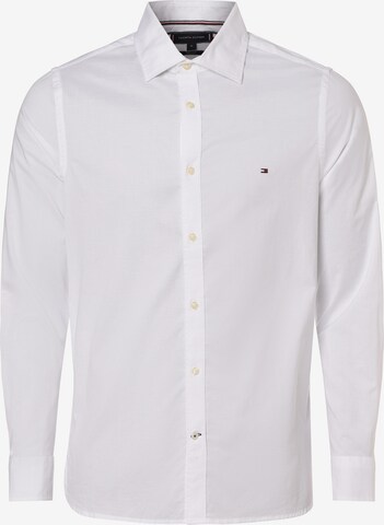 TOMMY HILFIGER Slim fit Button Up Shirt in White: front