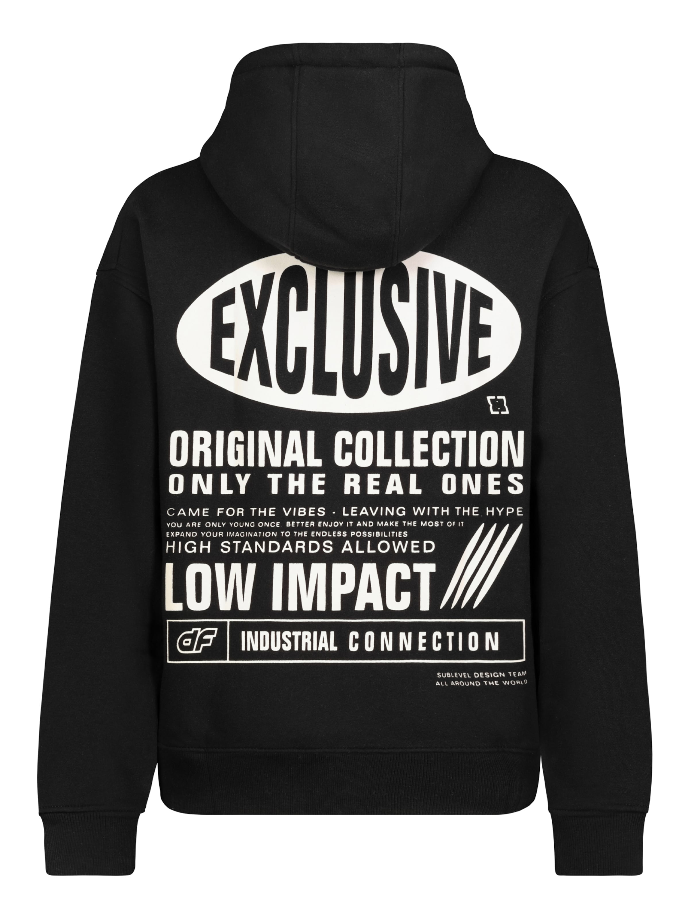 Sublevel Sweatjacke in Schwarz