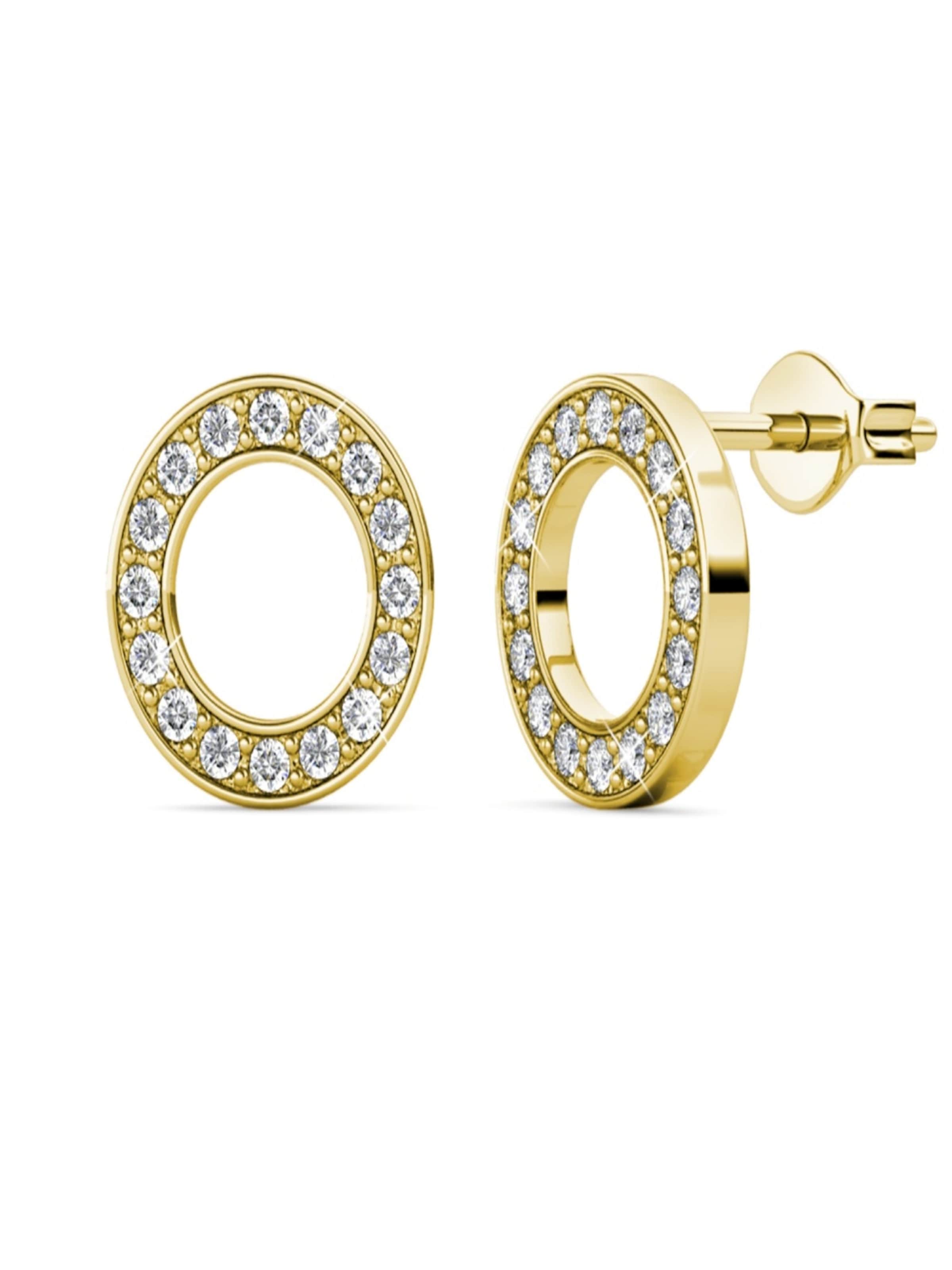 ROUGEMONT Jewellery Earrings 'Minimalistische Ohrstecker Limara' in Gold: front