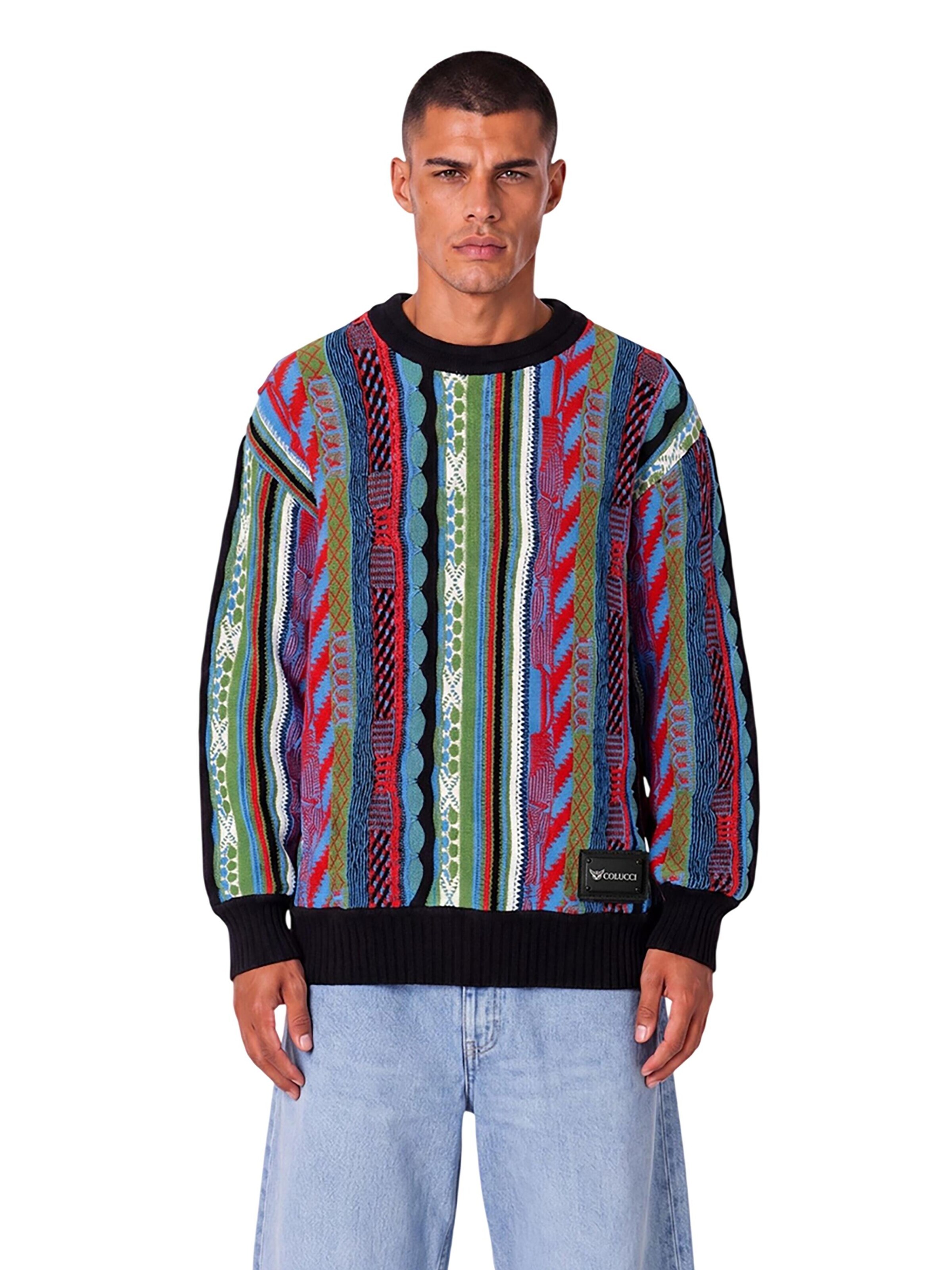 Colucci Trui '3D Knit' in Gemengde kleuren