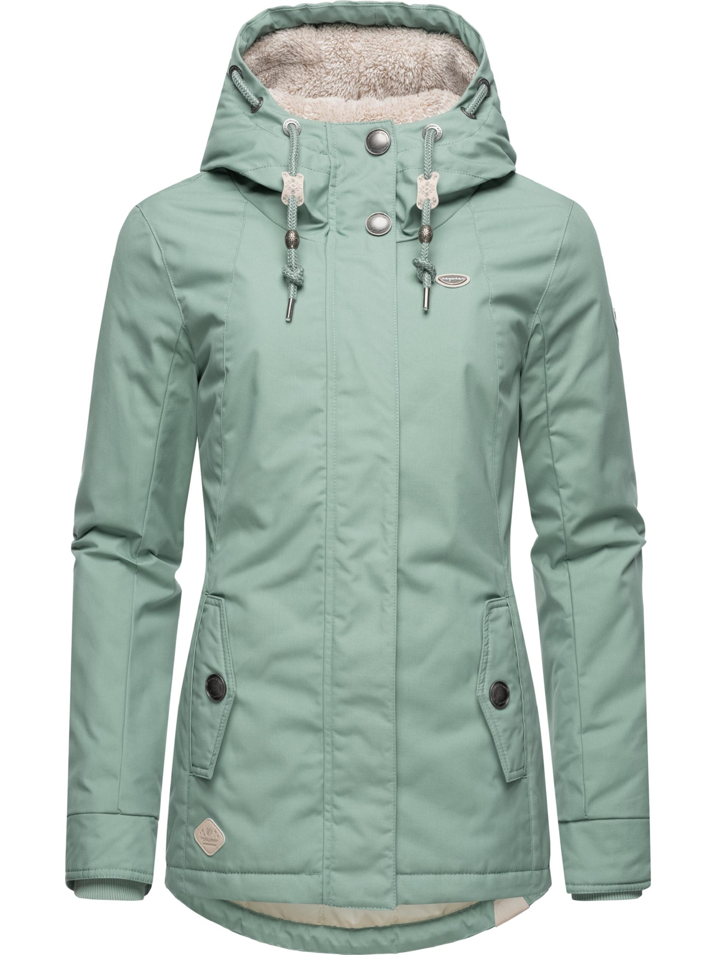 Ragwear Winterjas 'Monade' in Groen: voorkant