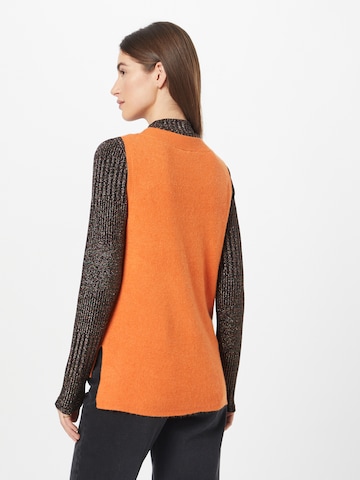 VILA Knitted Vest 'RIL' in Orange