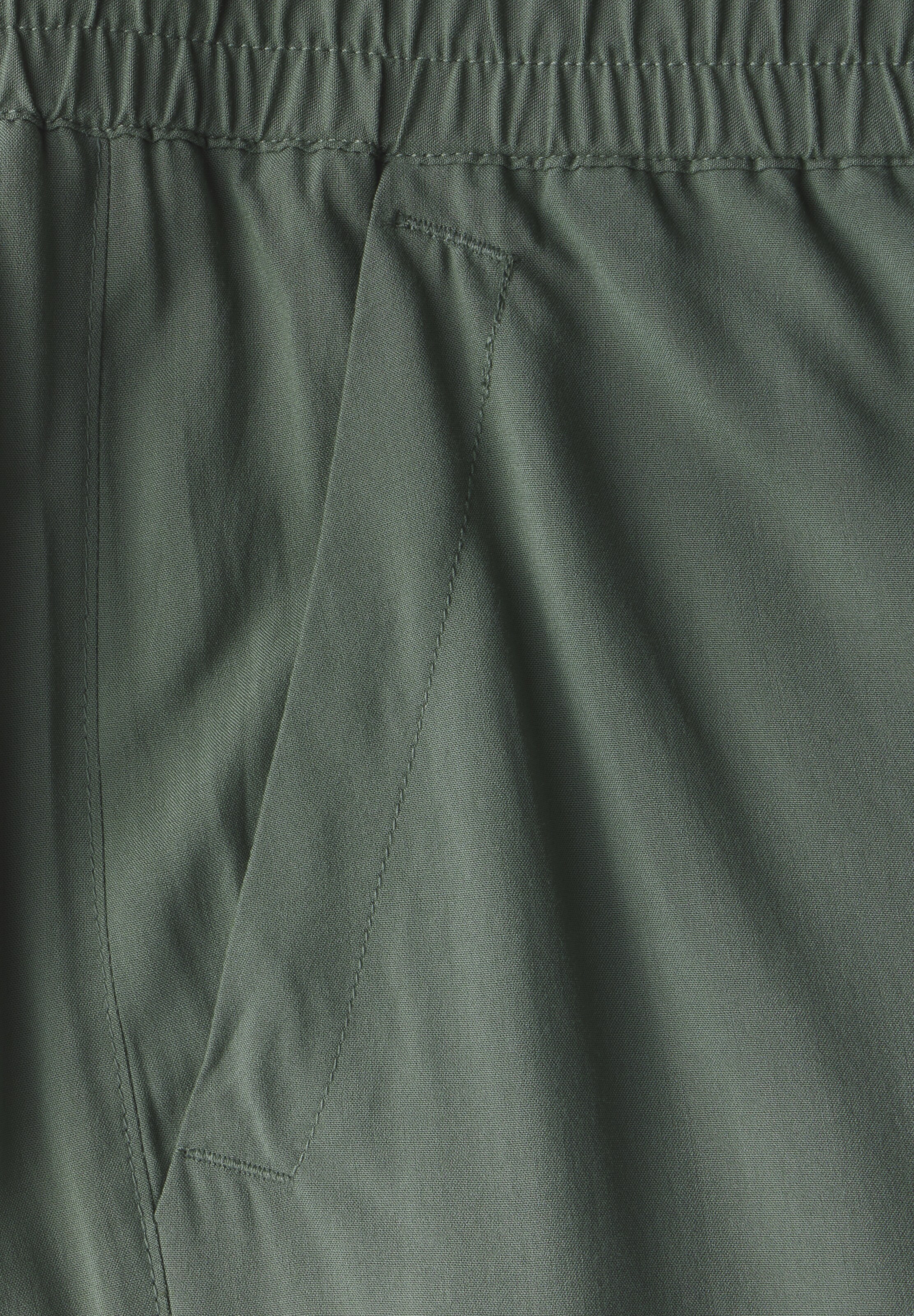 STREET ONE Wide Leg Hose in Grün