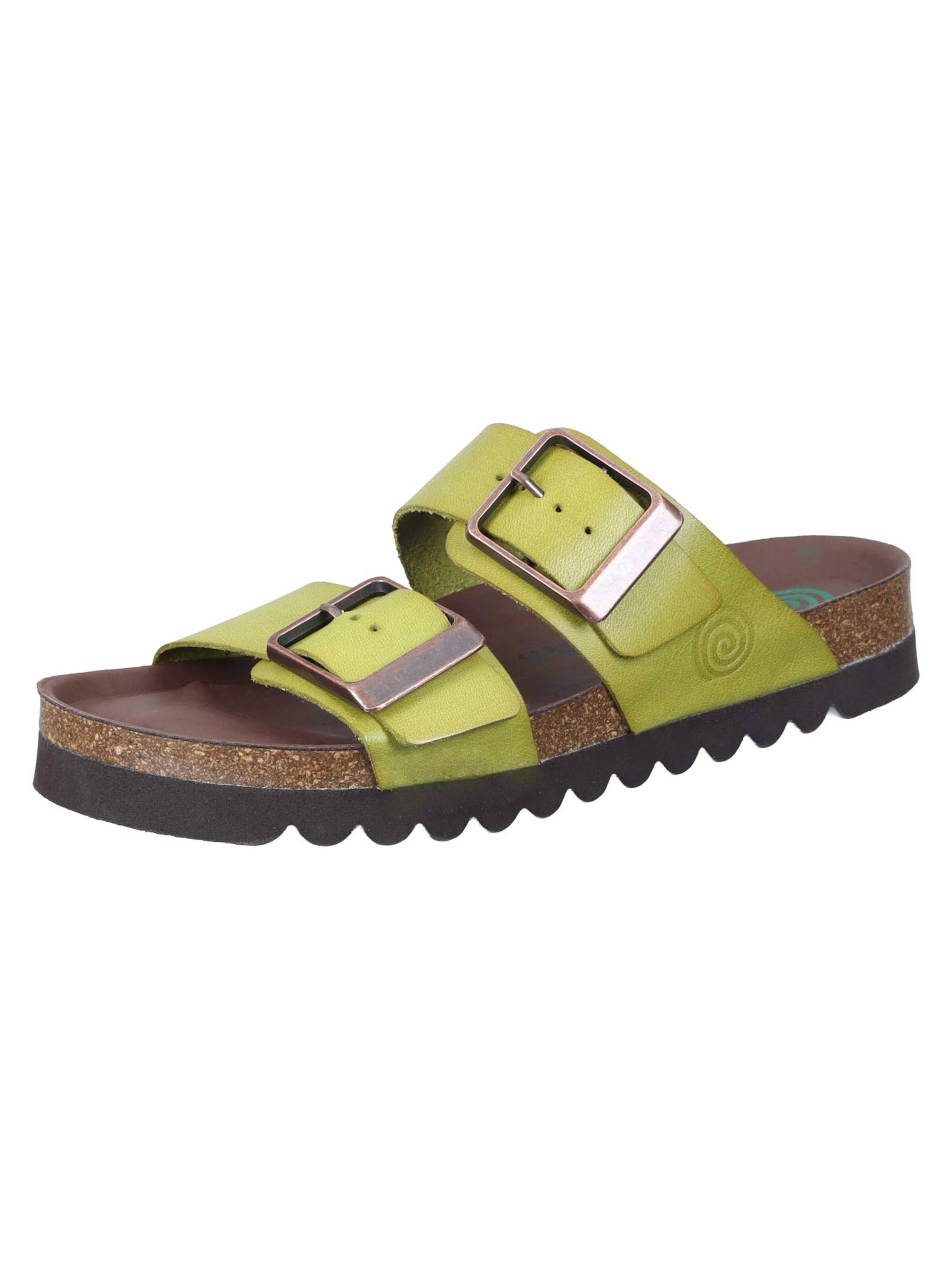 DR. BRINKMANN Mules 'Bonillo' in Green: front
