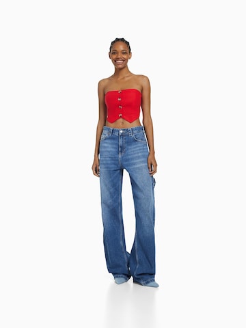 Bershka Top w kolorze czerwony