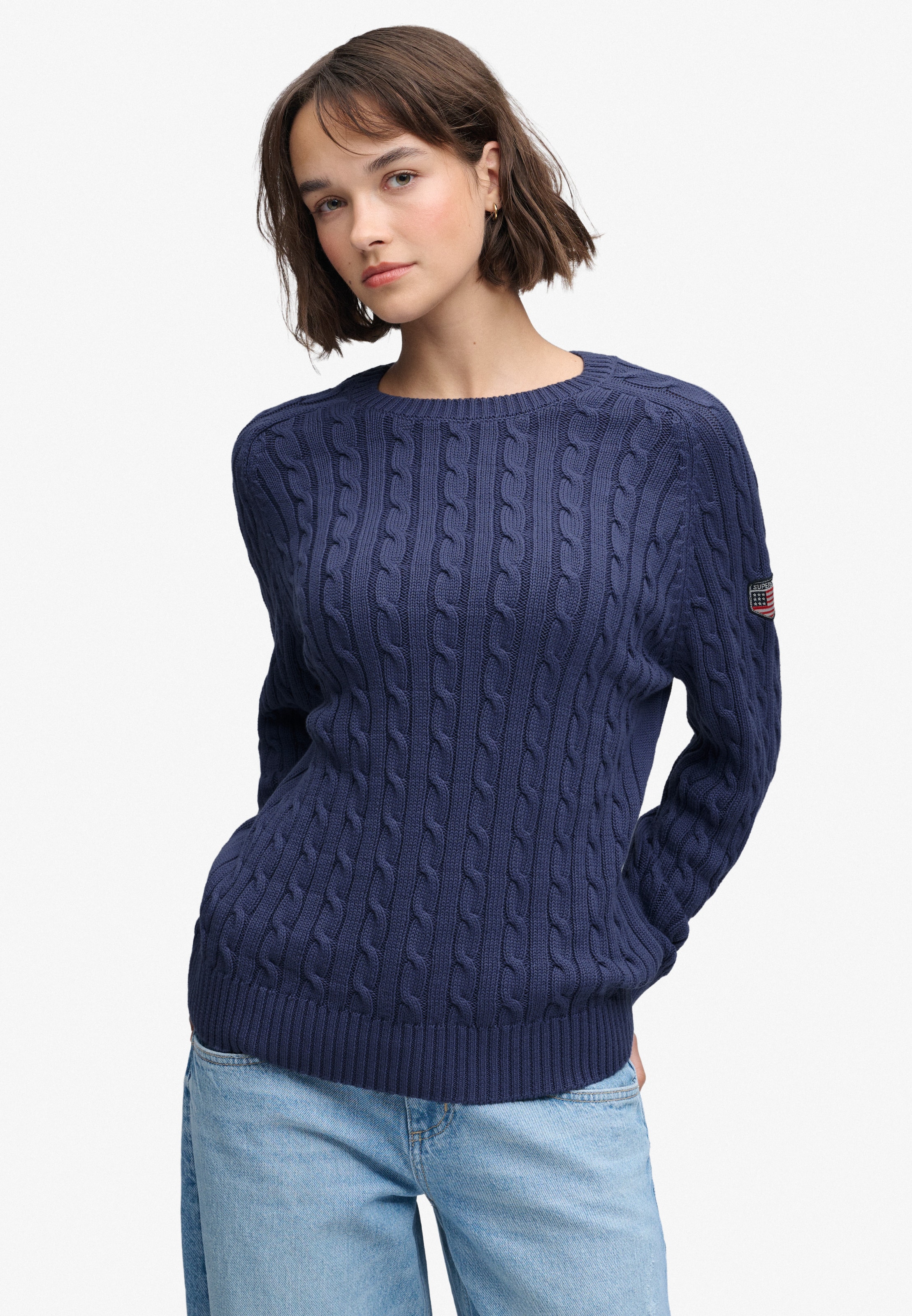 Pull-over Superdry & Co en bleu : devant