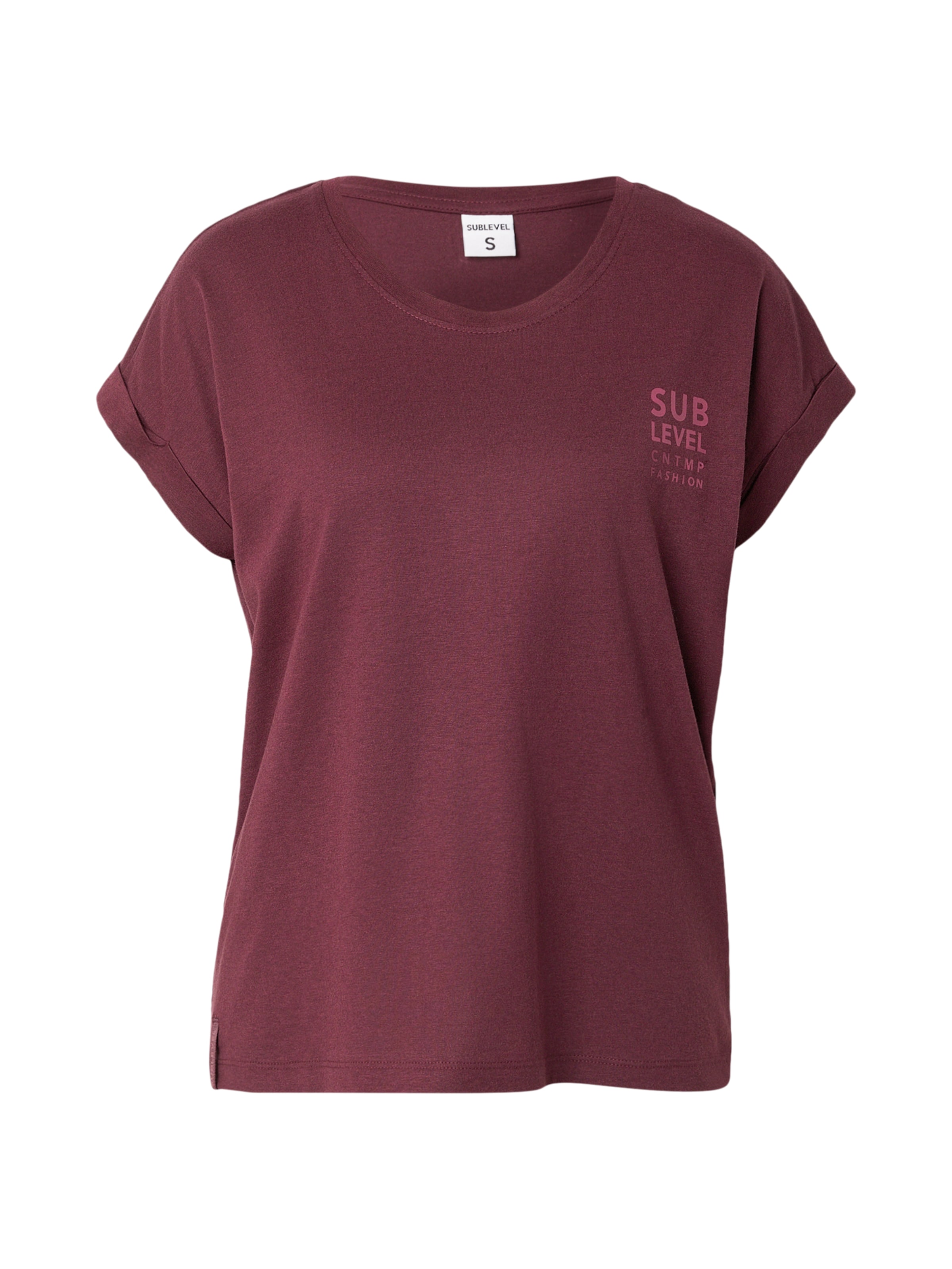 Sublevel T-Shirt 'ASLINA' in Rot: Vorderseite