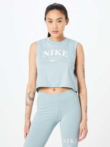 Nike Sportswear Top in Blue: front