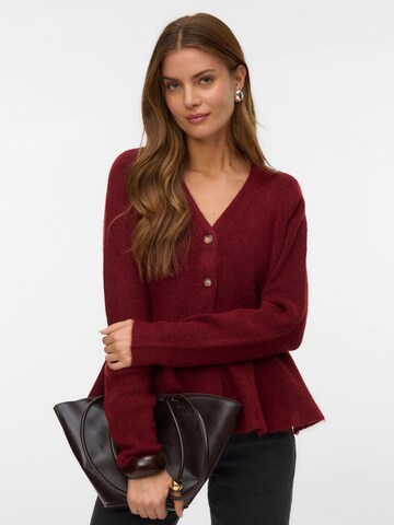 VERO MODA Knit cardigan 'EIKA' in Red