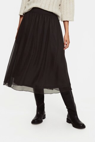 SAINT TROPEZ Skirt 'Coral' in Black: front