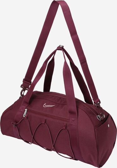 NIKE Sports Bag 'One Club' in Wine red / White, Item view