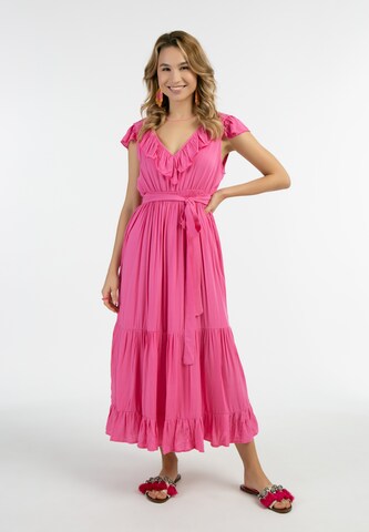 IZIA Summer Dress in Pink: front