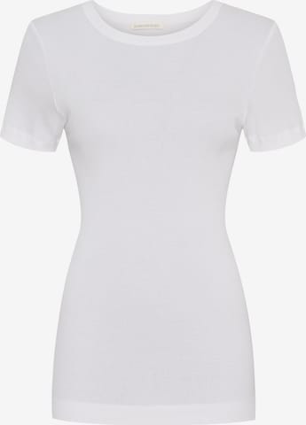T-shirt Seamless Basic en blanc : devant