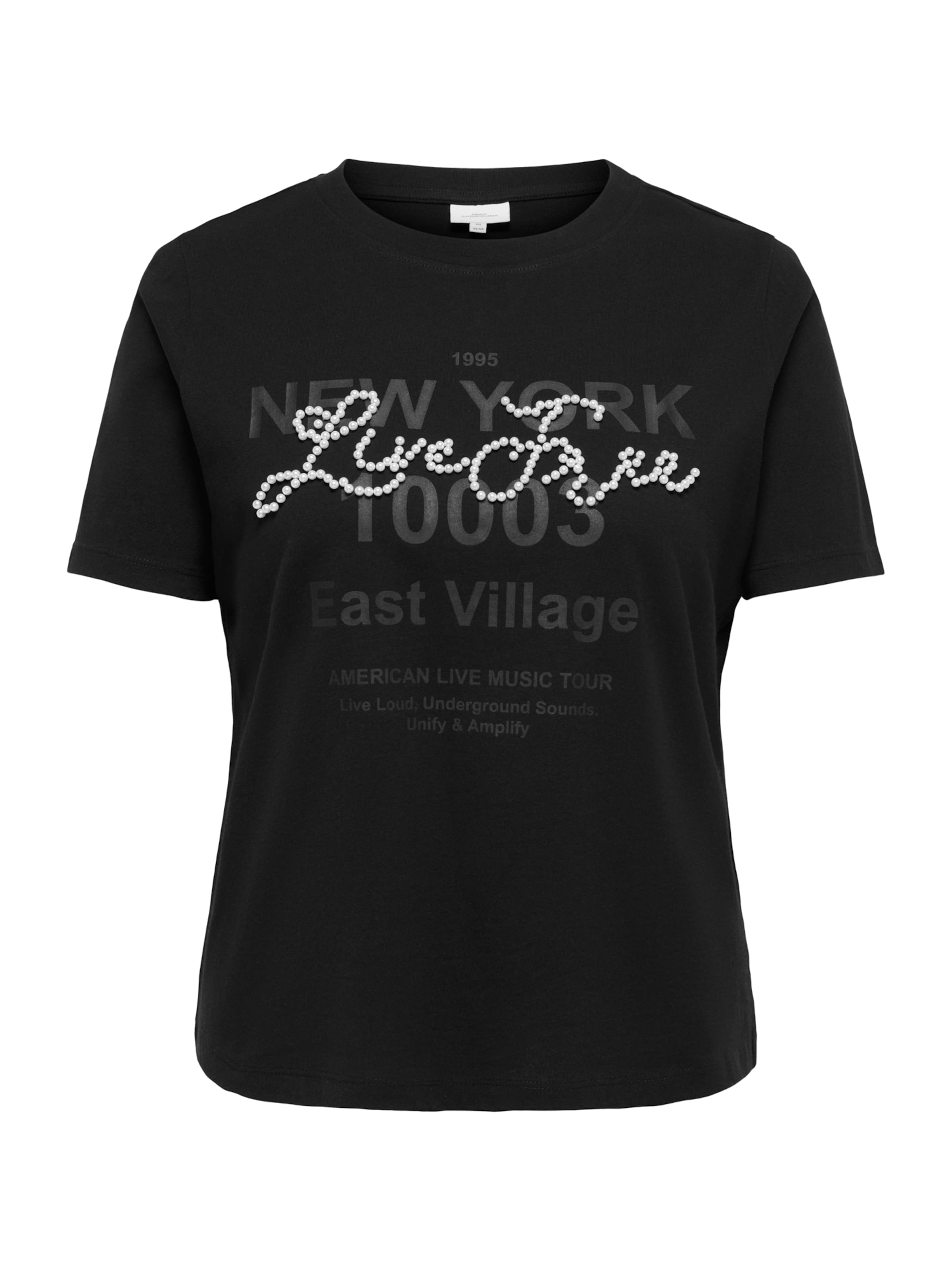 ONLY Carmakoma - Camiseta 'CARDIANNA' en negro: frente