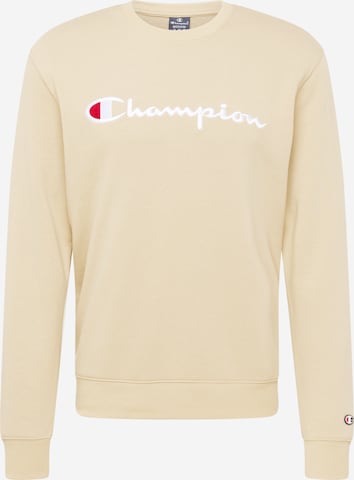 Champion Authentic Athletic Apparel - Sweatshirt em amarelo: frente