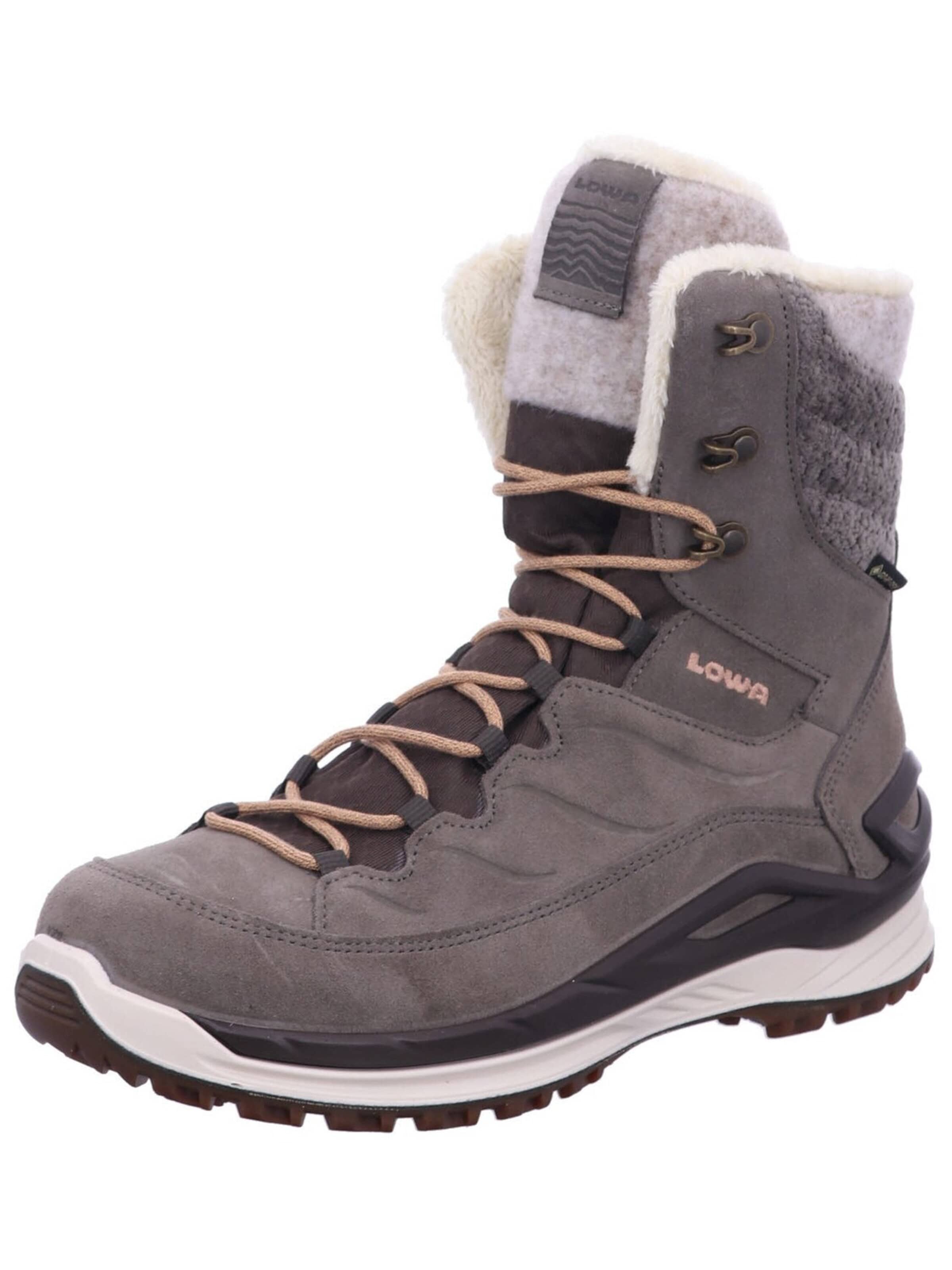LOWA Schnürstiefelette 'Schnürstiefel Damen 421417 9514 Echtleder in grau'‌‌‌ in Grau: Vorderseite