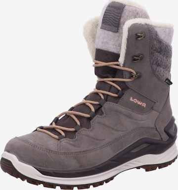 Bottines à lacets 'Schnürstiefel Damen 421417 9514 Echtleder in grau' LOWA en gris : devant