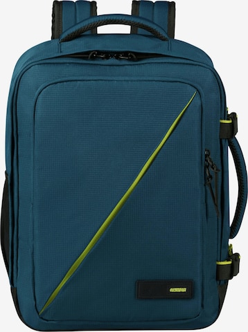 Zaino di American Tourister in blu: frontale