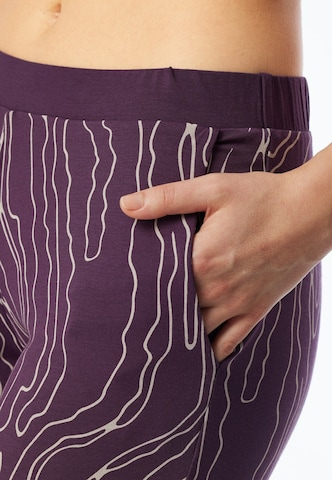 SCHIESSER Pyjama lang in Lila