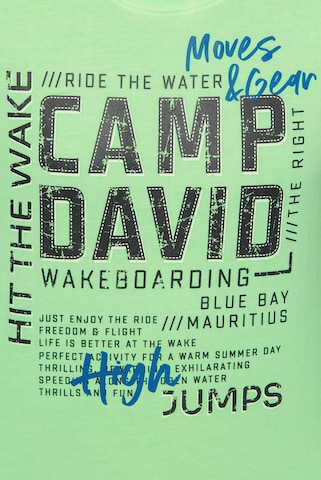 CAMP DAVID Tričko – zelená