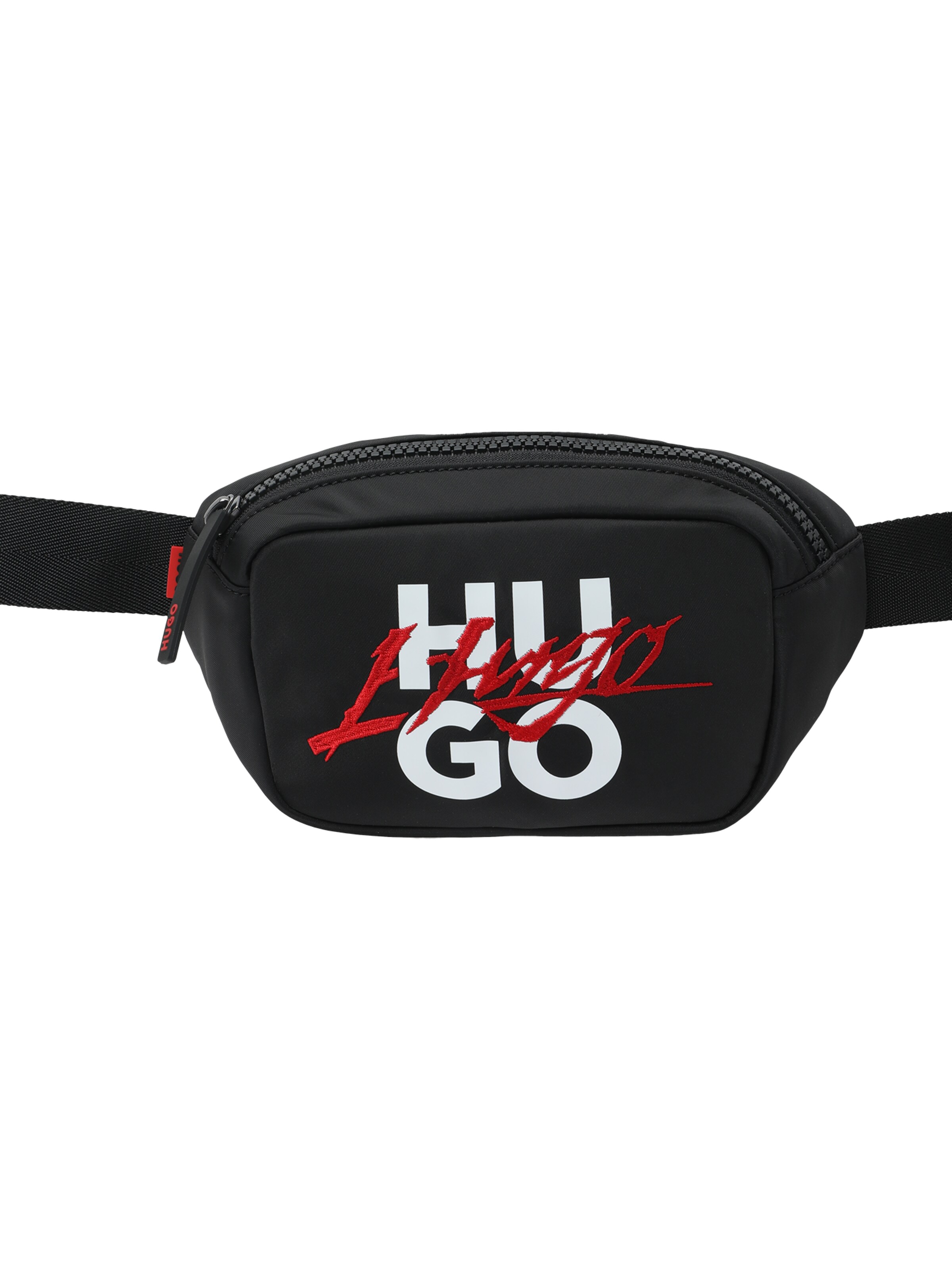 HUGO Gürteltasche 'Handwritten 2.0' in Schwarz: Vorderseite