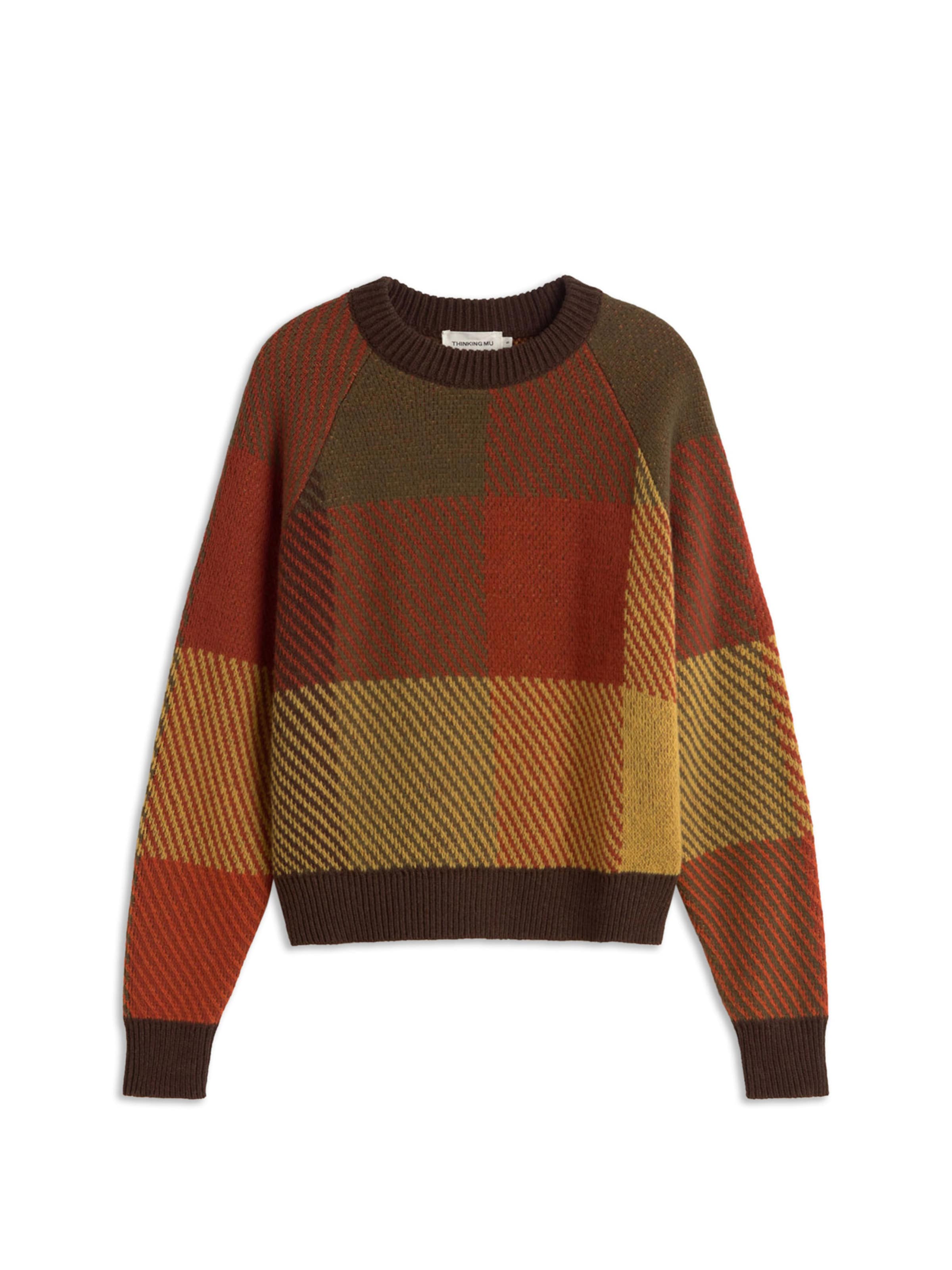 Thinking MU Svetr 'Nur' – hnědá: přední strana