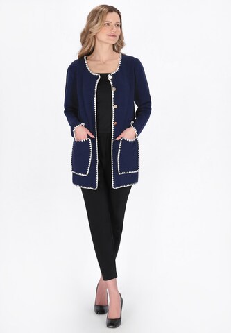 usha BLACK LABEL - Casaco de malha em azul