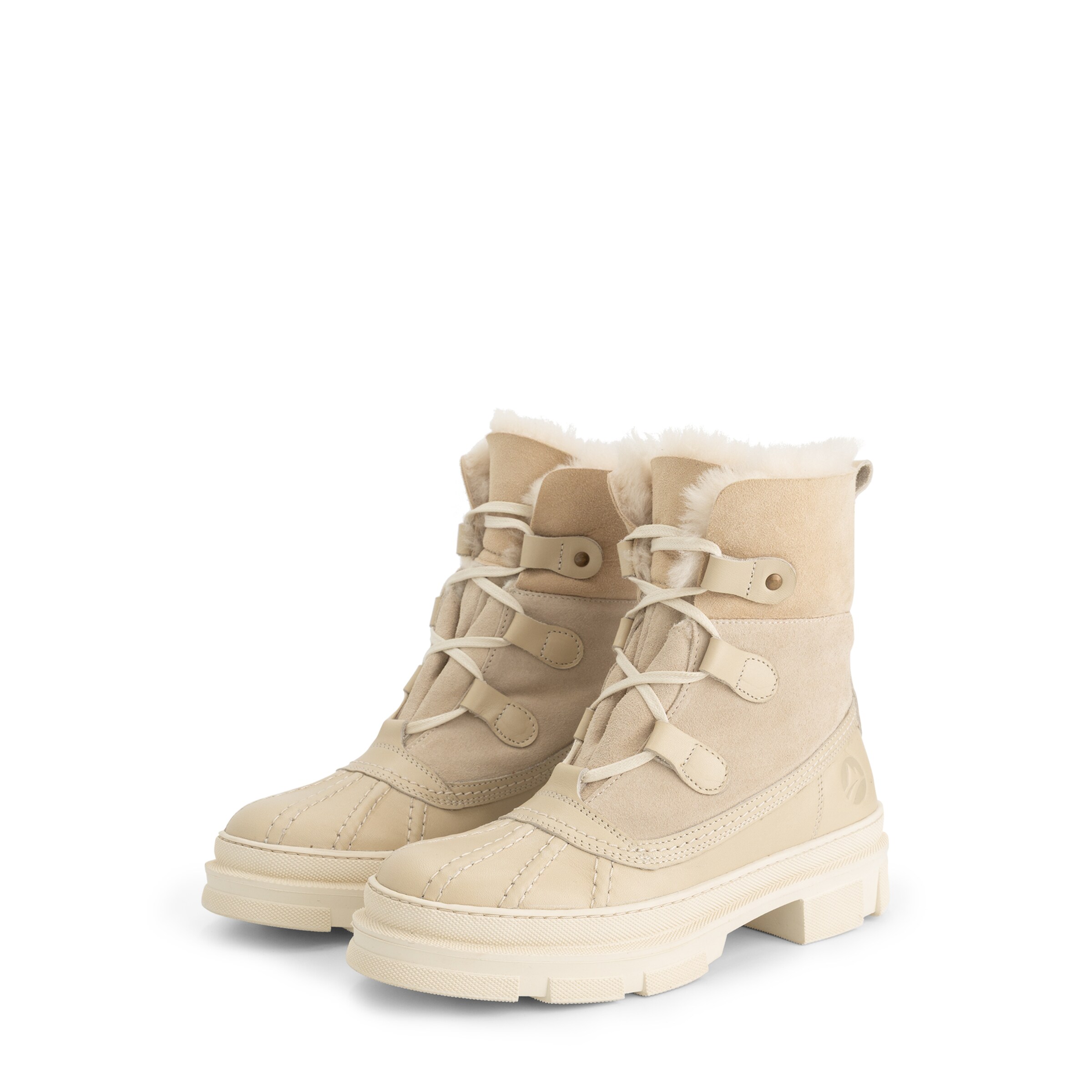 Bottines à lacets 'Fernie' Travelin en beige