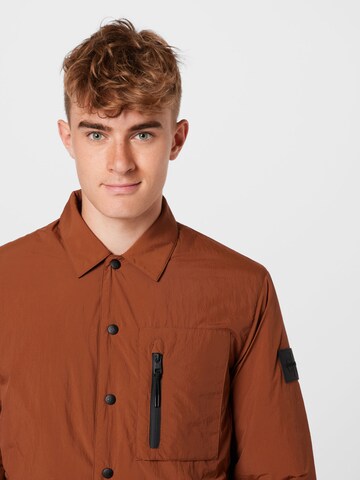 Calvin Klein Jeans Between-Season Jacket in Brown