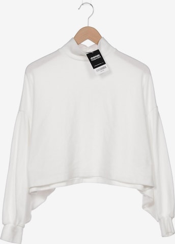 Bershka Sweater & Cardigan in S in White: front
