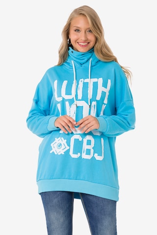 CIPO & BAXX Sweatshirt in Blauw: voorkant