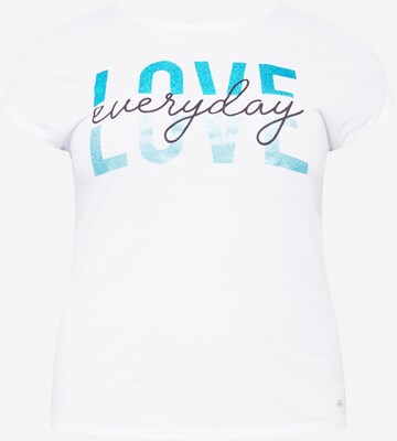 T-shirt 'ELECTRIC' Key Largo en blanc : devant