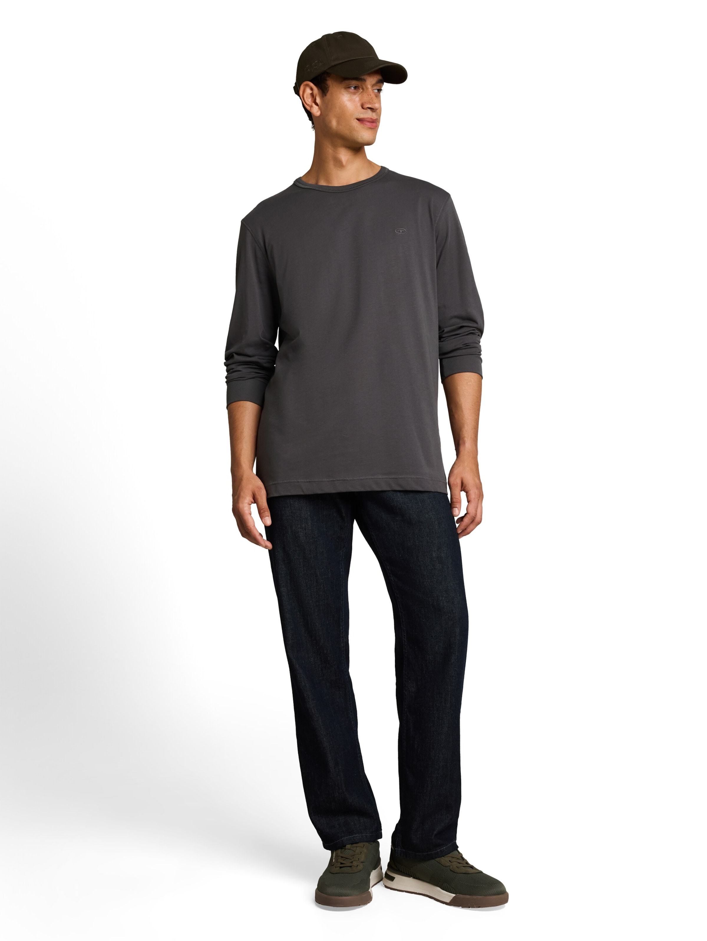 TOM TAILOR Shirt in Grey