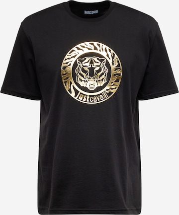 T-Shirt Just Cavalli en noir : devant