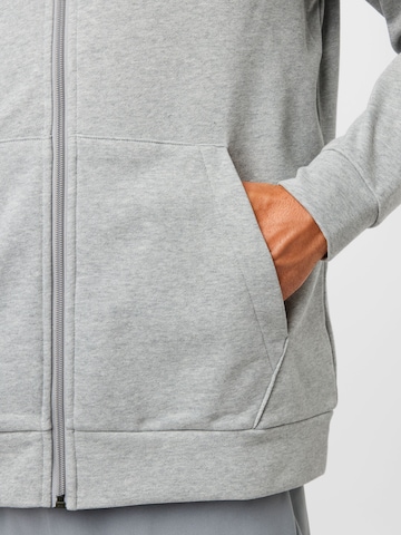 NIKE Athletic Zip-Up Hoodie in Grey