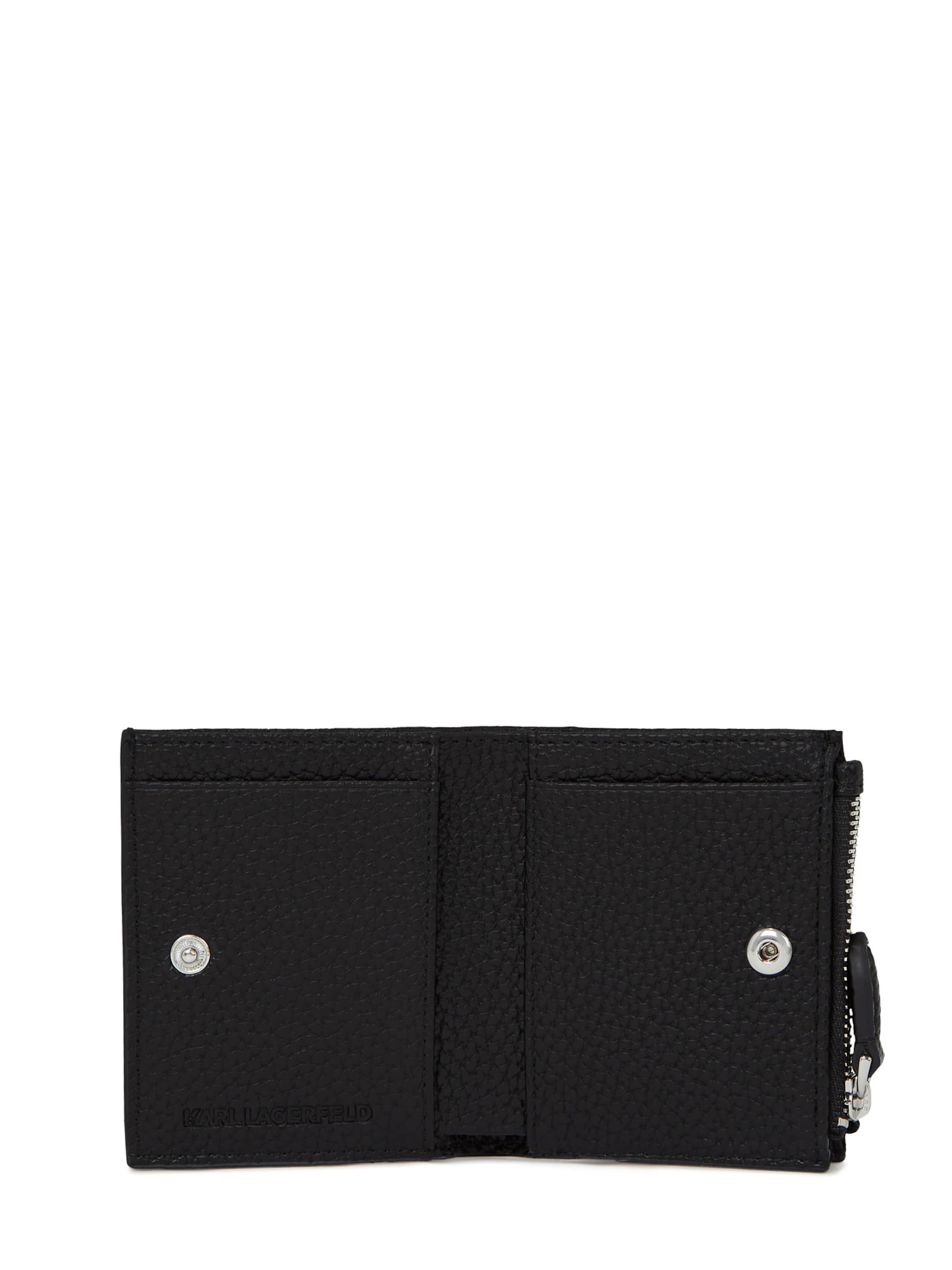 Karl Lagerfeld Портмоне 'Ikon Pebble' в черно