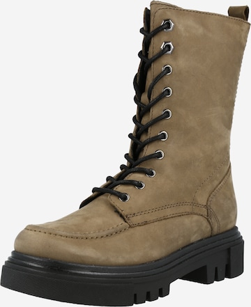 ABOUT YOU Lace-Up Boots 'Flora' in Brown: front