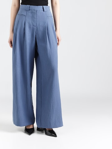 MSCH COPENHAGEN Широкий Брюки со складками 'Frode' в Синий: спереди