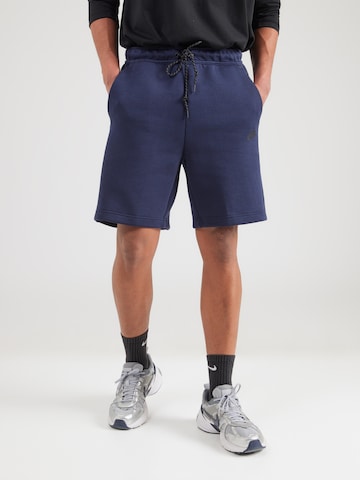 Nike SportswearLoosefit Hlače 'TECH FLC' - plava boja: prednji dio